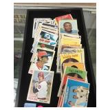 TRAY LOT OF VINTAGE SPORTS CARDS