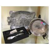 ELEPHANT PLATTER, WES BLACKINTON DISH & PEWTER