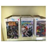 3 BOXES OF COMICS, BATMAN, SUPERMAN & MORE
