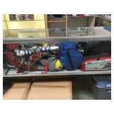 SHELF LOT, BACKPACK, SLEEPING BAG,CAMPING