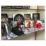 SHELF LOT OF CRISS ANGEL MEMMORABILIA