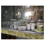 SET OF CHRISTMAS GOBLETS, CANISTER SET & MORE