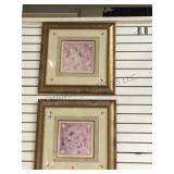 SET OF DOUBLE FRAMED & MATTED ASTROLOGICAL MAPS, 2