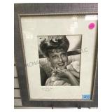 FRAMED MATTED BLACK/WHITE AUTOGRAPHED PICTURE