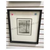 PENCIL DRAWING 'BREAKFAST AT THE WINDOW-WINDCRAFT'