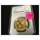2016 CHINA G500Y  MS70 PANDA GOLD COIN
