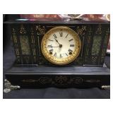 ANSONIA  CLOCK CO. METAL MANTLE STRIKING CLOCK