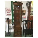 VINTAGE LIGHTED GLASS FRONT & SIDES DISPLAY