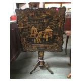 ANTIQUE HAND PAINTED ASAIN GAMING TABLE.