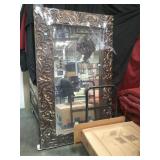 LARGE FRAMED MIRROR APPR. 6 FOOT TALL