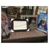 LOT OF 3 PICTURES & MIRROR
