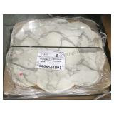 SCALLOPED MARBLE TOPS 5 X'S THE $