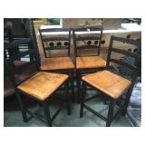 BLACK & NATURAL WOOD CHAIR 4 X'S THE $