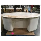 MARBLE  TOPPED BASE COMPOSITE DESK