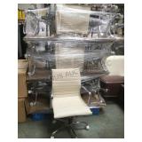CREAM COLORED HIGH END OFFICE CHAIRS         12XMO