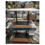 MARBLE TOP TABLE ON METAL BASE    2XMONEY
