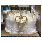 LARGE URN TABLE LAMPS  37' HIGH, 14XMONEY