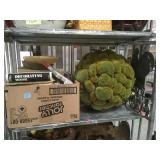 MIDDLE SHELF, , ROOSTER CANDLE HOLDER,BOOKS & MORE