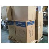 PALLET OF PLASTIC STACKABLE BINS,