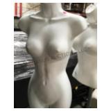 2 HANGING MANNEQUINS & ONE BUST MANNEQUIN