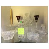 ATLANTIS CRYSTAL DECANTER, CUT RUBY STEMWARE ATLANTIS CRYSTAL DECANTER, CUT RUBY STEMWARE