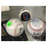 3 BASE BALLS, NOLAN RYAN, KEN GRIFFEY JR & MORE 3 BASE BALLS, NOLAN RYAN, KEN GRIFFEY JR & MORE