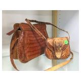 2 LEATHER HAND BAGS 2 LEATHER HAND BAGS