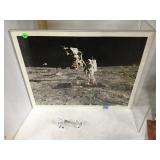 MAN ON THE MOON PLEXI GLASS PHOTO WITH 2 MAN ON THE MOON PLEXI GLASS PHOTO WITH 2