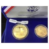 1986 LIBERTY COIN SET one silver 1986 LIBERTY COIN SET one silver