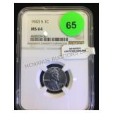 1943 S 1C MS 64 LINCOLN PENNY 1943 S 1C MS 64 LINCOLN PENNY