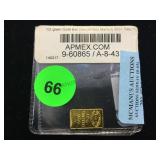 1/2 GRAM GOLD BAR 1/2 GRAM GOLD BAR
