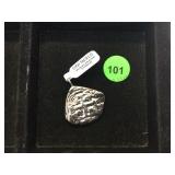 STERLING SILVER SPANISH DOUBLOON, CAST STERLING SILVER SPANISH DOUBLOON, CAST