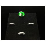 GROUP OF STERLING SILVER RINGS GROUP OF STERLING SILVER RINGS