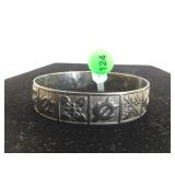 ORNATE STERLING SILVER SILVER BANGLE BRACELET ORNATE STERLING SILVER SILVER BANGLE BRACELET