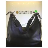 COACH BLACK LEATHER HOBO BAG COACH BLACK LEATHER HOBO BAG