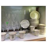 49 PIECE SET OF 'SOLITAIRE' LENOX CHINA & 49 PIECE SET OF 'SOLITAIRE' LENOX CHINA &