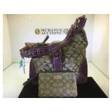 SIGNATURE COACH HANDBAG WITH COIN PURSE SIGNATURE COACH HANDBAG WITH COIN PURSE