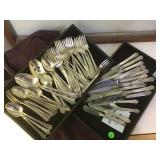 HEIRLOOM STERLING SILVER FLATWARE, 1,752 G SILVER HEIRLOOM STERLING SILVER FLATWARE, 1,752 G SILVER