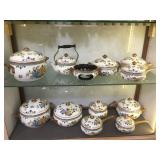 24 PIECE SET OF ENAMELD COOKWARE 24 PIECE SET OF ENAMELD COOKWARE
