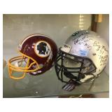 3 FOOTBALL HELMETS, 2 AUTOGRAPHED & A AUTOGRAPHED 3 FOOTBALL HELMETS, 2 AUTOGRAPHED & A AUTOGRAPHED