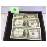 3 1957 SILVER CERTIFICATES, STAR NOTES 3 1957 SILVER CERTIFICATES, STAR NOTES