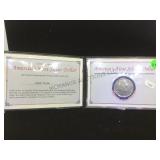 AMERICA'S FIRST SILVER DOLLAR, 1806 WITH COA AMERICA'S FIRST SILVER DOLLAR, 1806 WITH COA