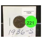 1936-S PENNY 1936-S PENNY