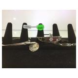 ASSORTMENT OF STERLING BRACELETS & PENDANT ASSORTMENT OF STERLING BRACELETS & PENDANT