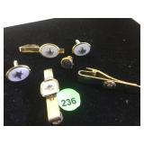 MASON & AMERICAN LEGION CUFF LINKS, TIE CLIPS MASON & AMERICAN LEGION CUFF LINKS, TIE CLIPS