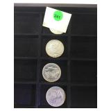 4 MORGAN SILVER DOLLARS 4 MORGAN SILVER DOLLARS
