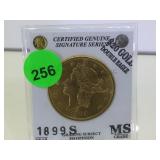 1899 $20 GOLD DOUBLE EAGLE 1899 $20 GOLD DOUBLE EAGLE