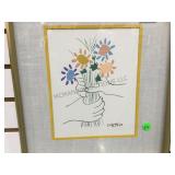 FRAMED & MATTED PICASSO PRINT FRAMED & MATTED PICASSO PRINT