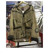 JR LEATHER FRINGE JACKET LARGE JR LEATHER FRINGE JACKET LARGE