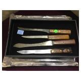 ANTIQUE & VINTAGE BUTCHERS KNIFES, BRASS RIVET, ANTIQUE & VINTAGE BUTCHERS KNIFES, BRASS RIVET,